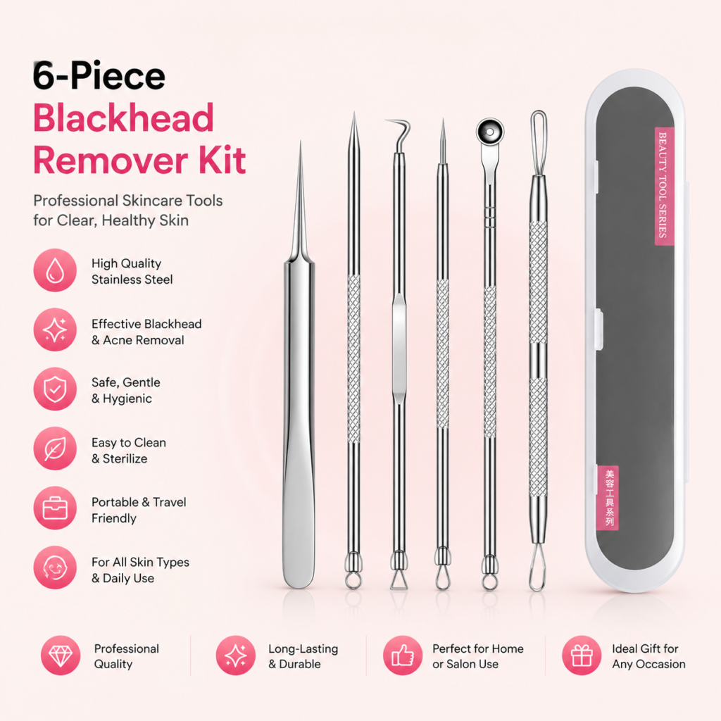6-Piece Blackhead Removal Kit