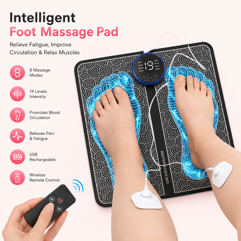 EMS Foot Massager Pad – Electric Muscle Stimulator